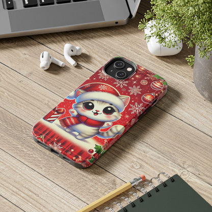 Merry Meows Wireless Charging Support Tough Case