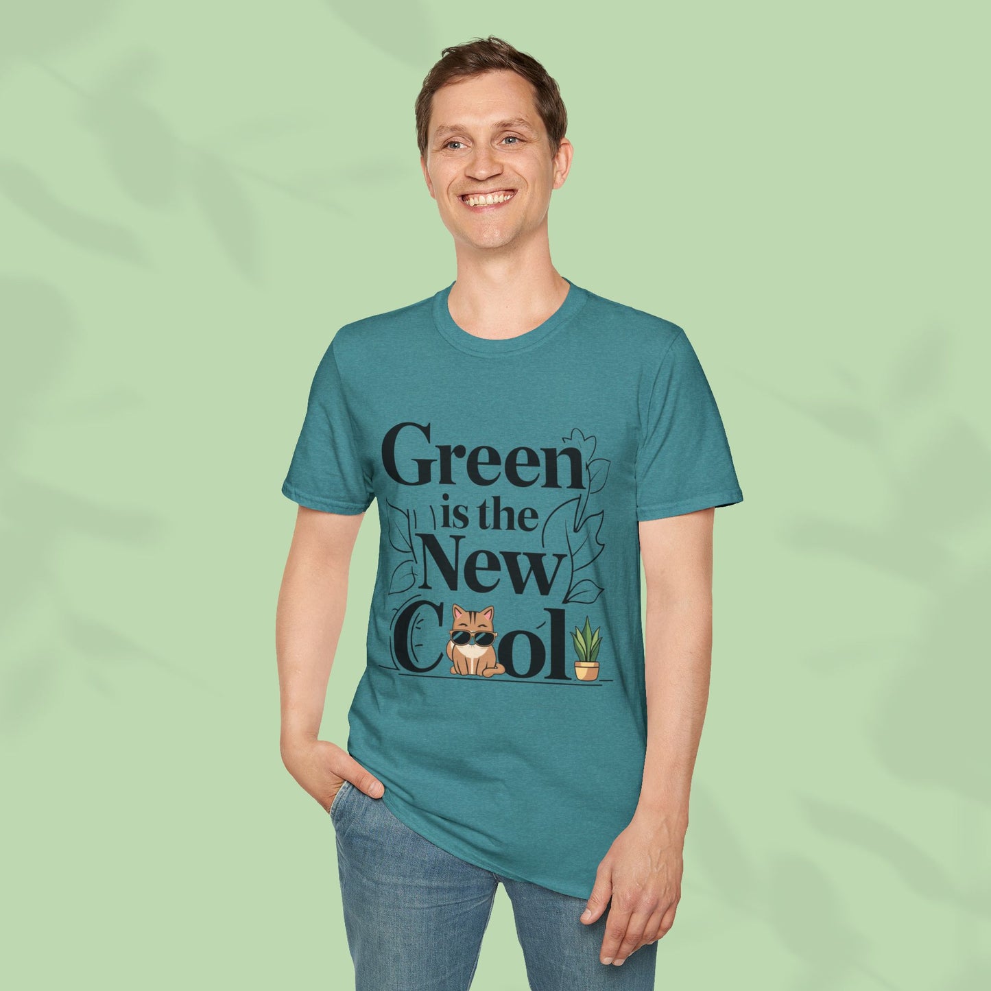 Green Is The New Cool Cotton T-Shirt