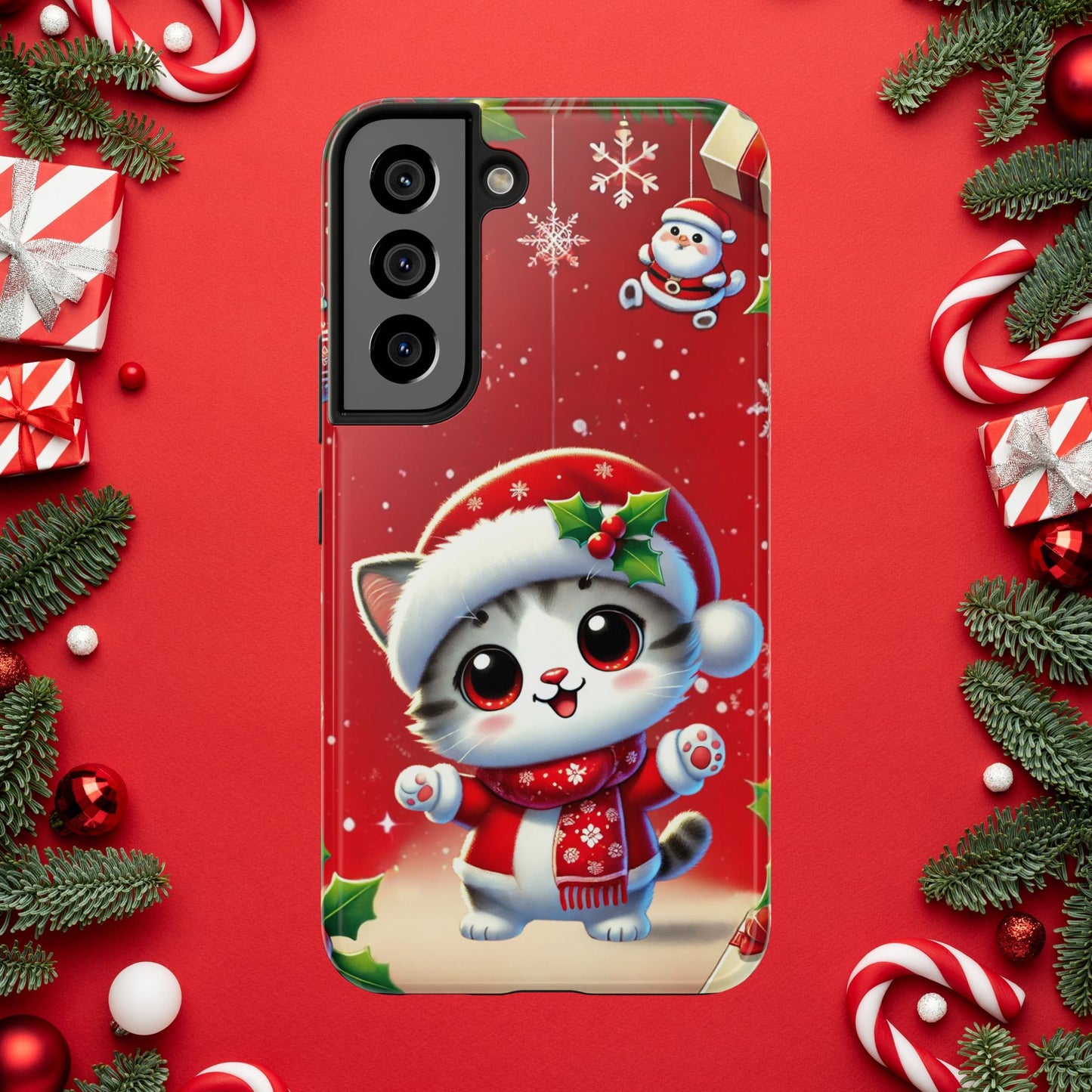 Purrfect Wishes Wireless Charging Support Tough Case