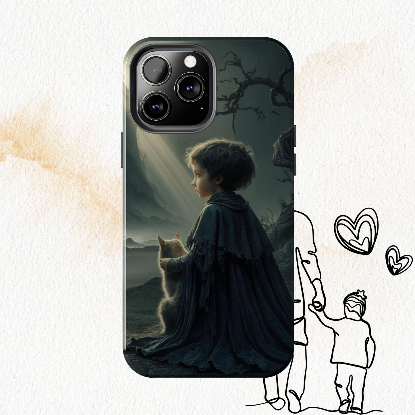 Meowtime Mate Wireless Charging Support Tough Case.