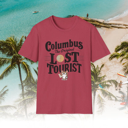 Columbus The Original Lost Tourist Cotton Men Tshirt