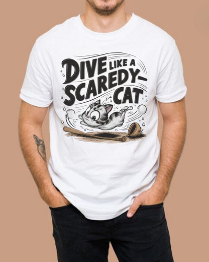 Dive Like Scaredy Cat Cotton Tshirt