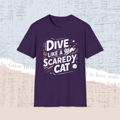 Dive Like Scaredy Cat Cotton Men Tee