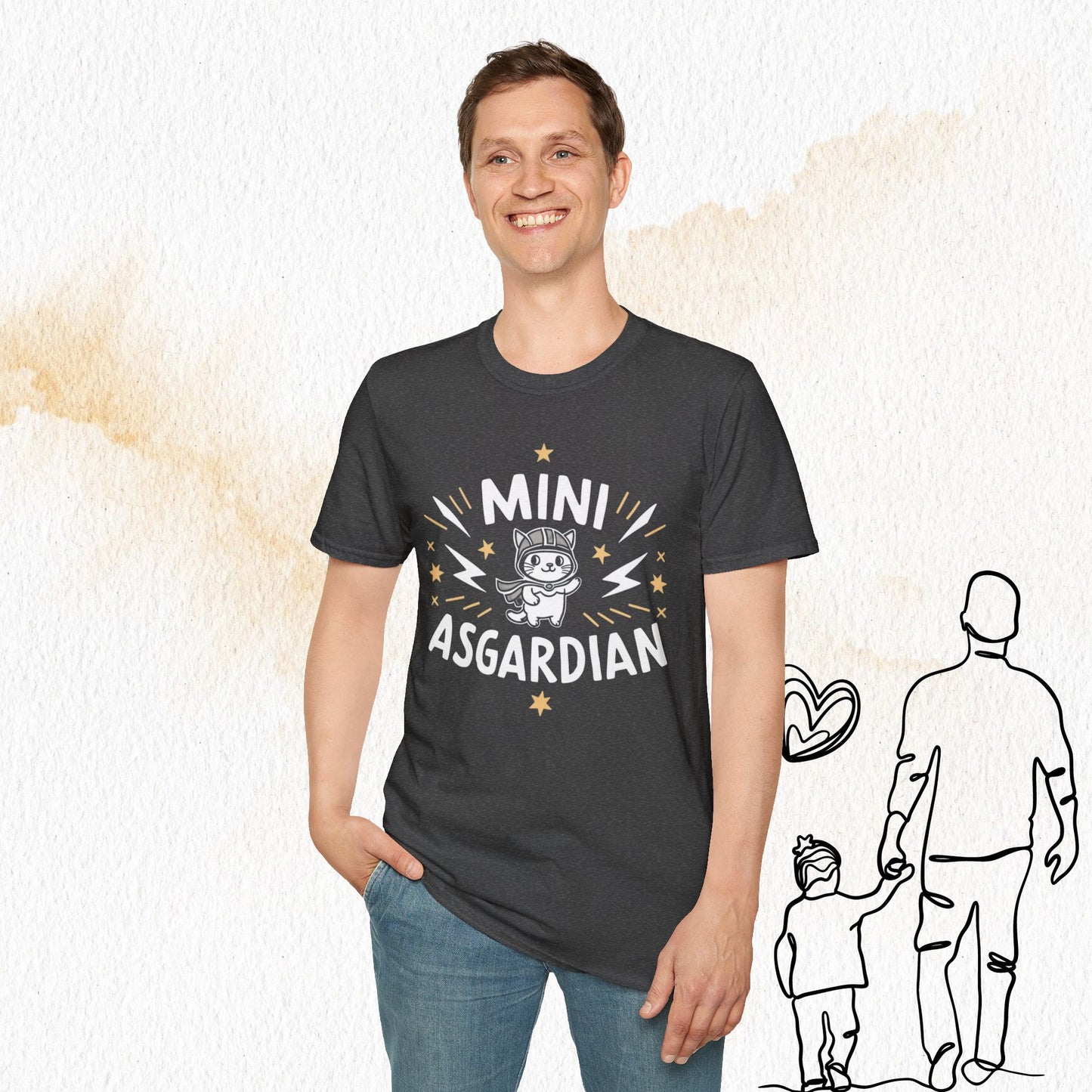 Mini Asgardian Cotton Crew Neck Men Tshirt