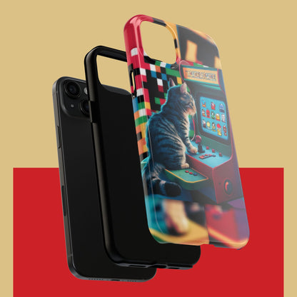 Meowstalgia Wireless Charging Support Tough Case.
