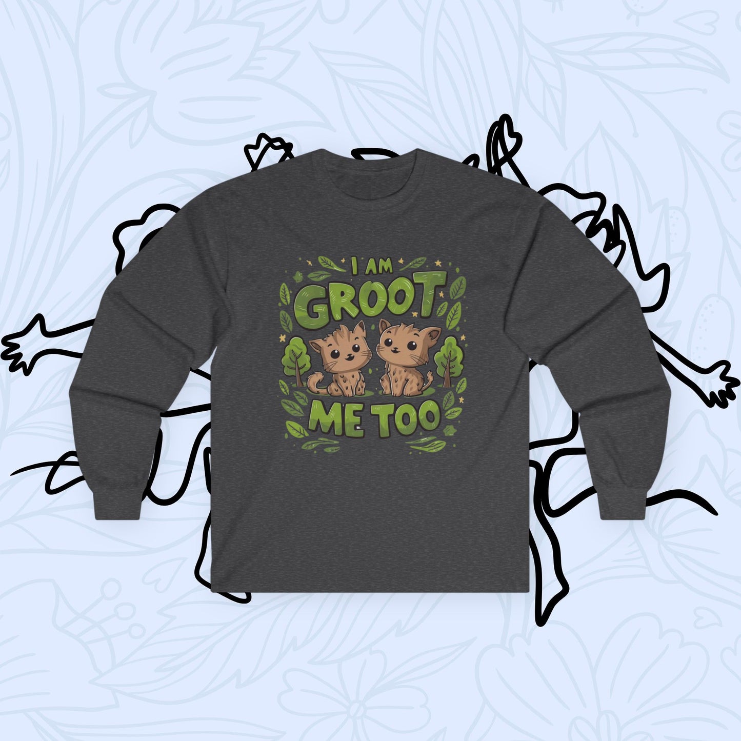 I am Groot Me Too Cotton Long Sleeve Tshirt
