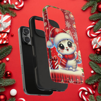 Merry Meows Wireless Charging Support Tough Case