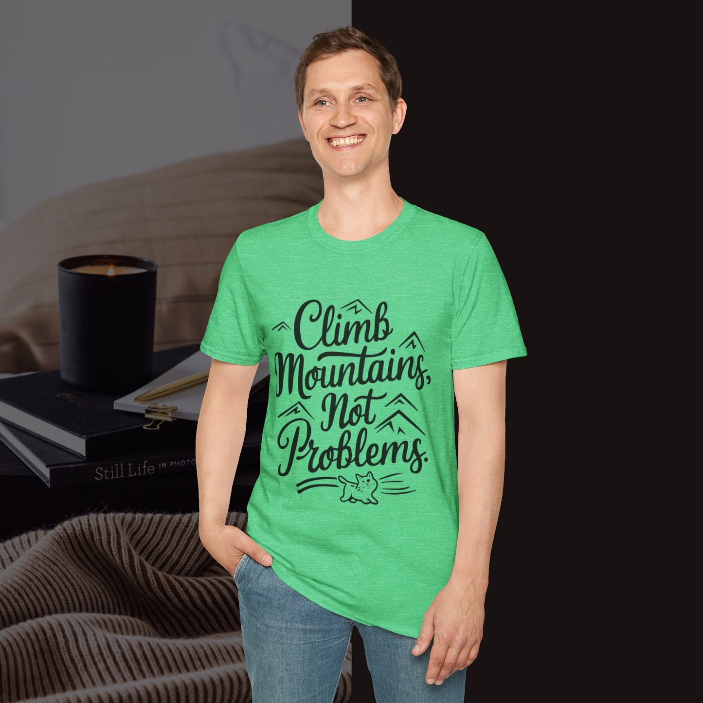 Climbing Mountain Cotton Men tee