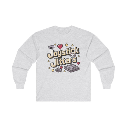 Joystick Jitters Vintage Retro Video Games Cotton Long Sleeve Tshirt