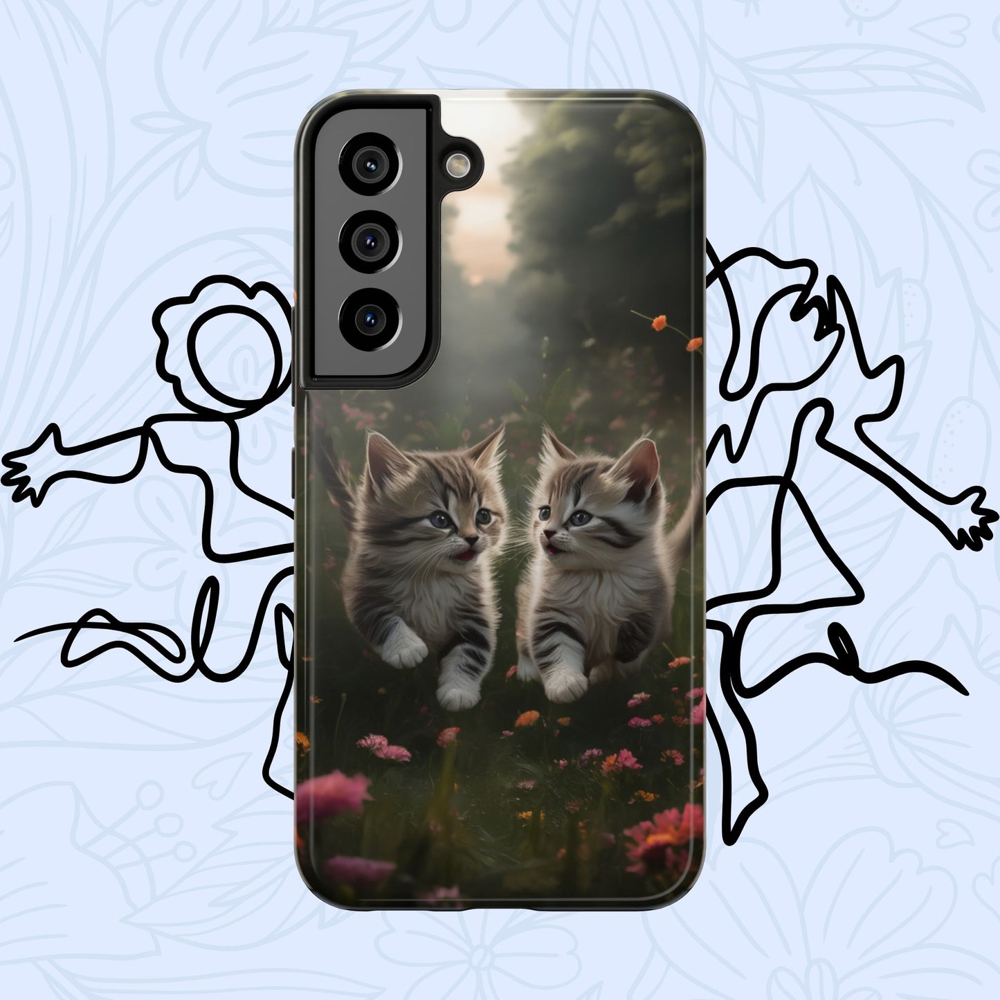 Furever Friends Wireless Charging Support Tough Case