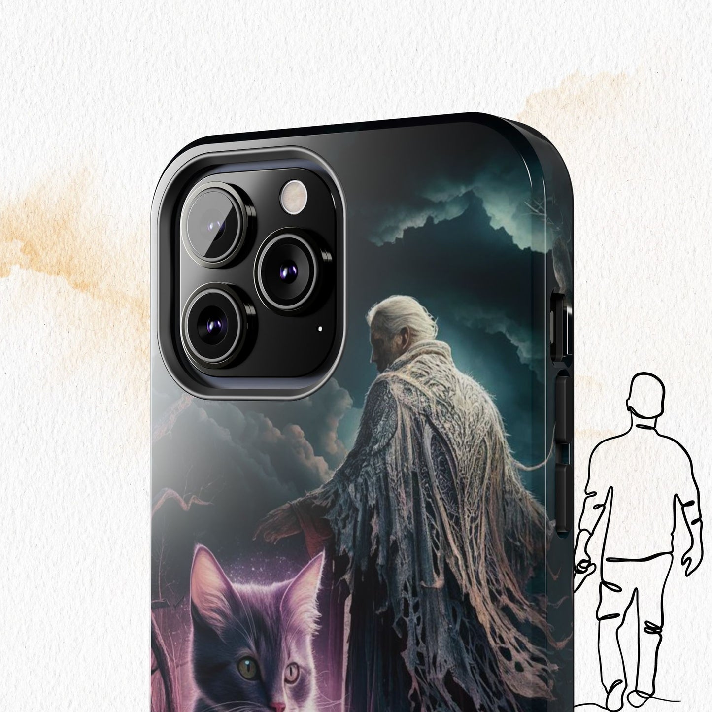 Meowmoirs Wireless Charging Support Tough Case
