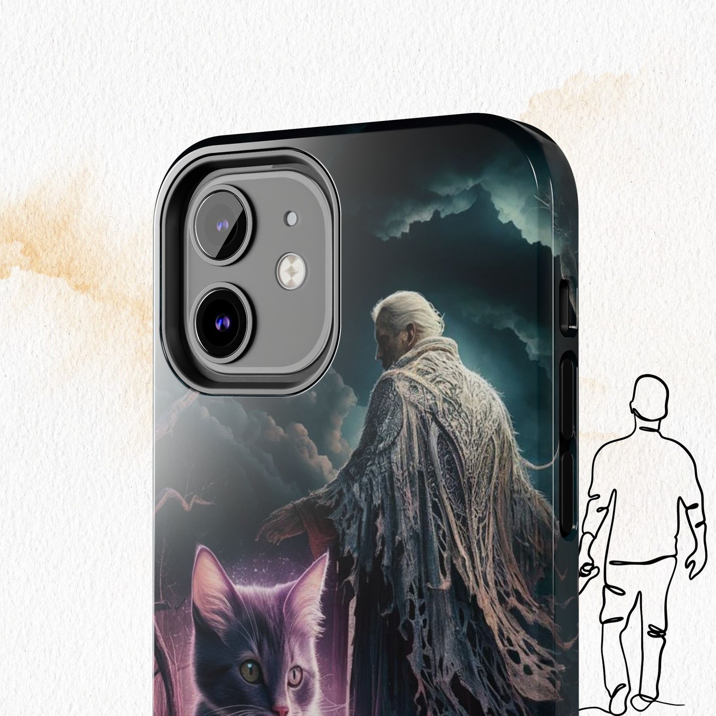 Meowmoirs Wireless Charging Support Tough Case