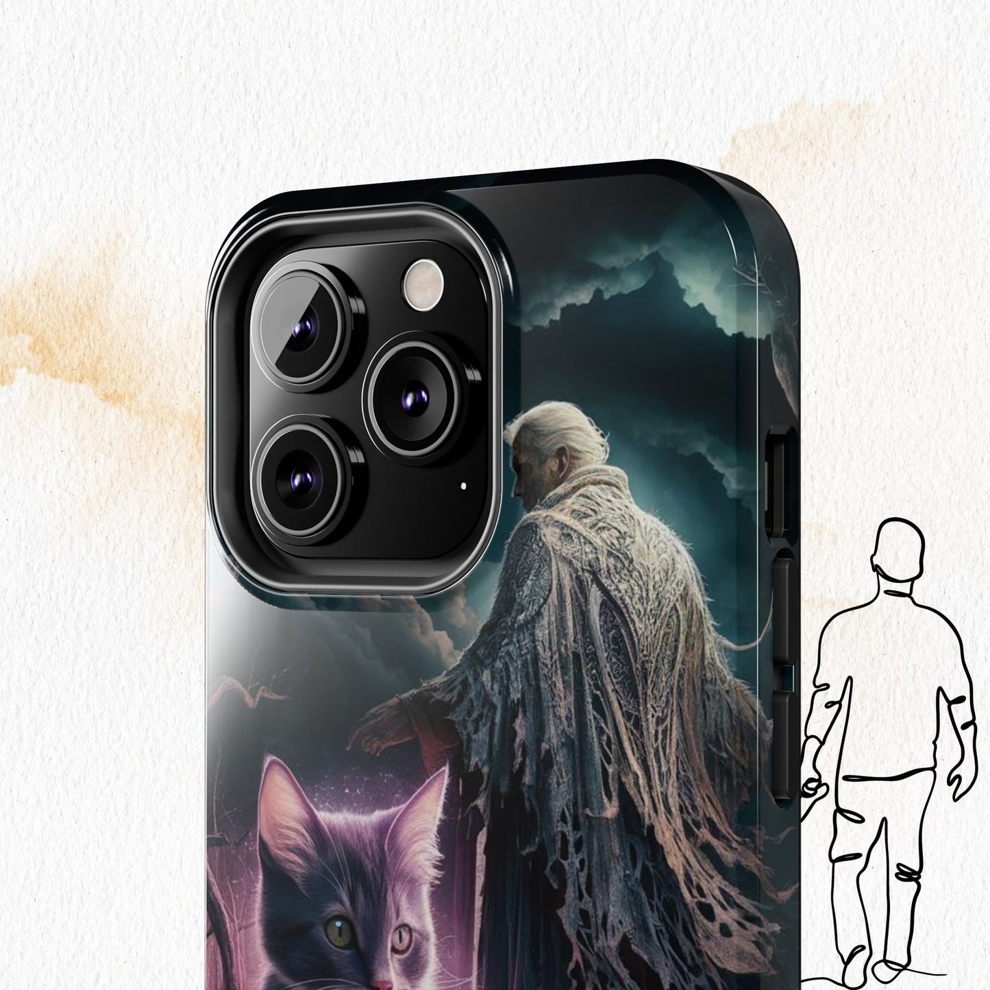 Meowmoirs Wireless Charging Support Tough Case