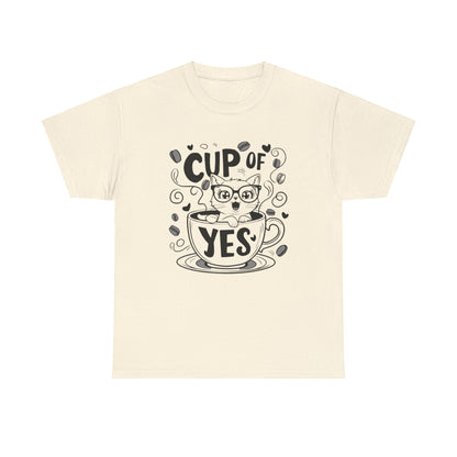 Cup Of Yes Coffee Unisex Cotton T-Shirt