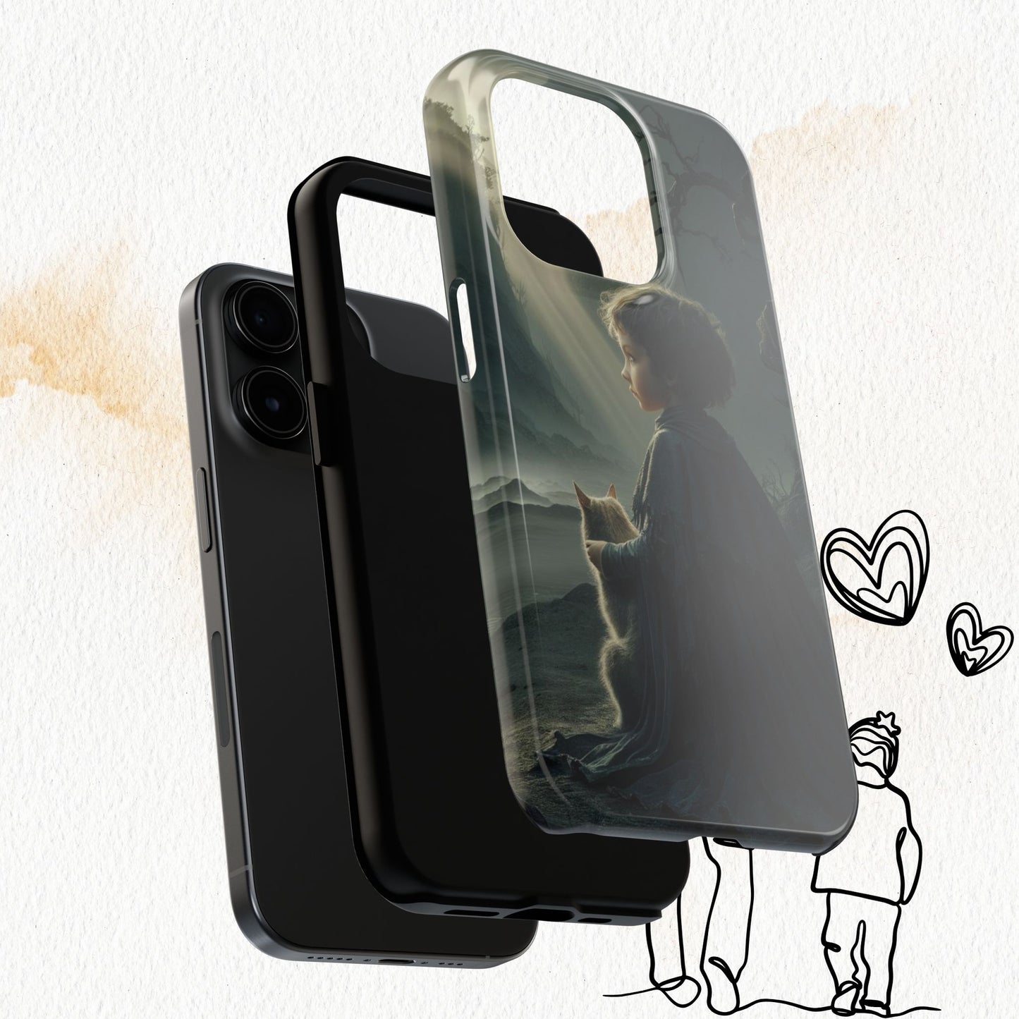 Meowtime Mate Wireless Charging Support Tough Case.
