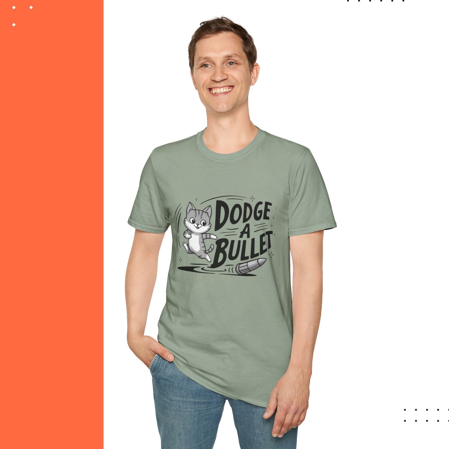 Dodge A Bullet Idiom Cotton T-Shirt