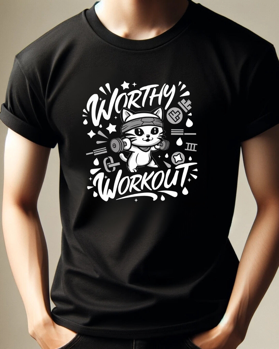 Worthy Workout Cotton T-Shirt
