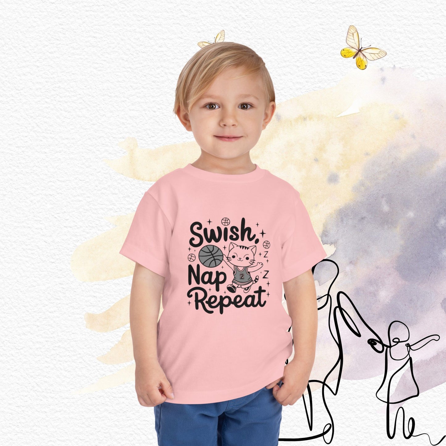 Swish Nap Repeat Toddler Cotton  T-Shirt