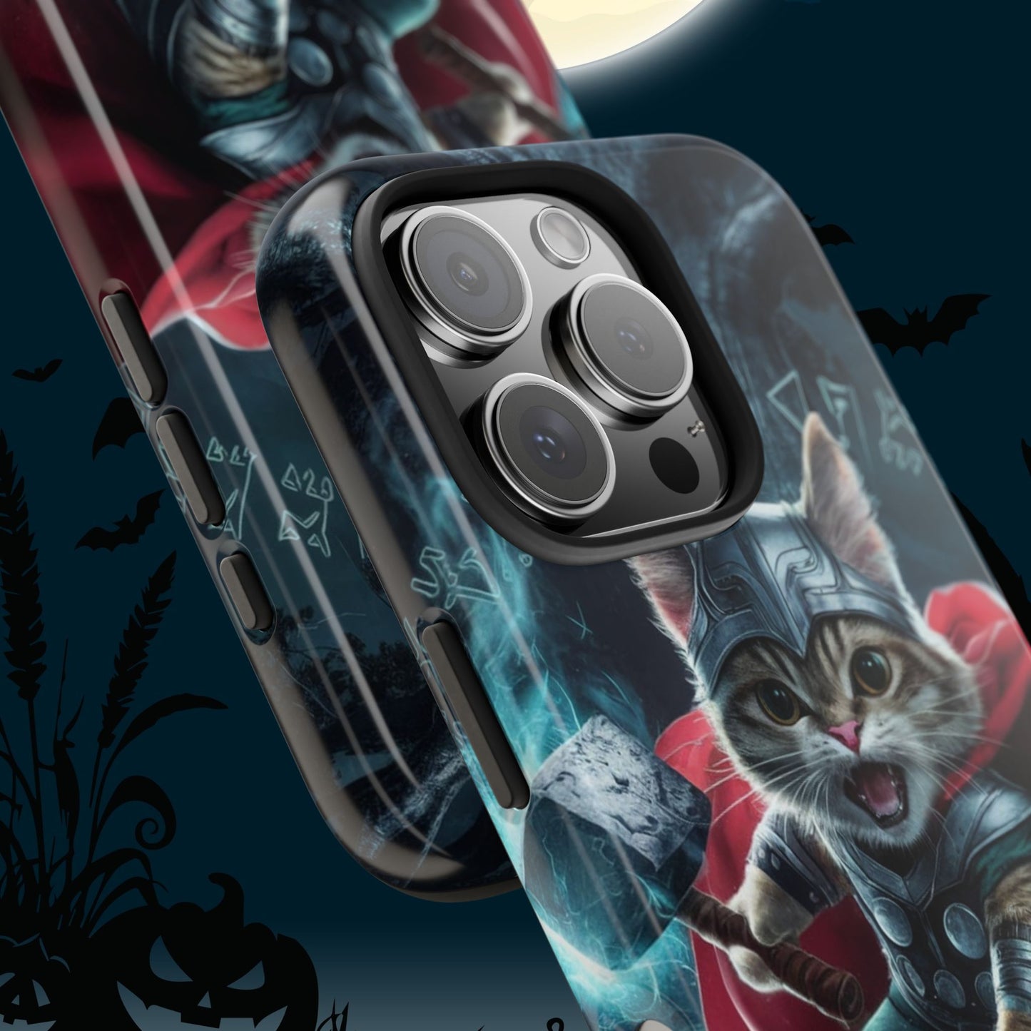 Meow Mjolnir Wireless Charging Support Tough Case