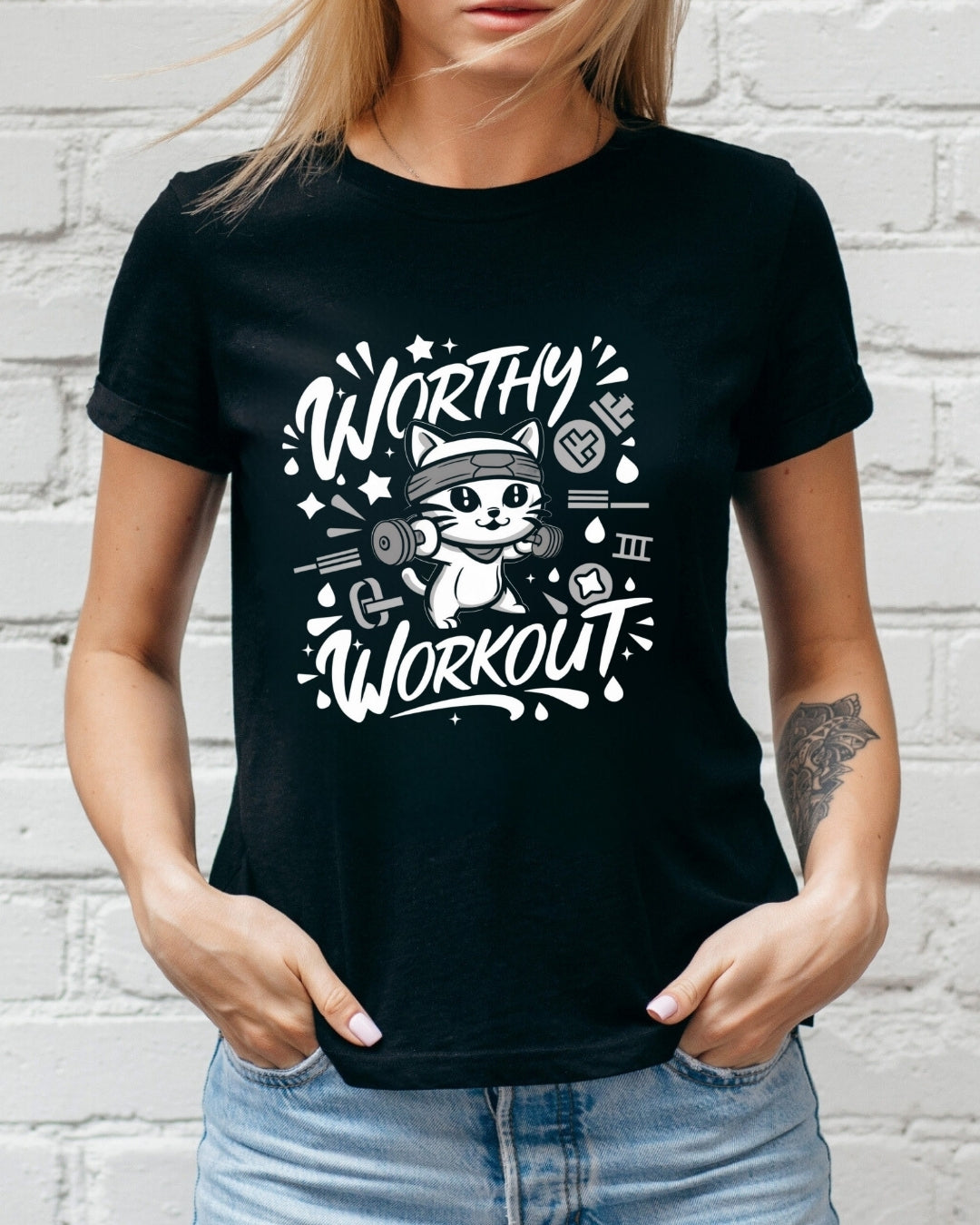 Worthy Workout Cotton T-Shirt