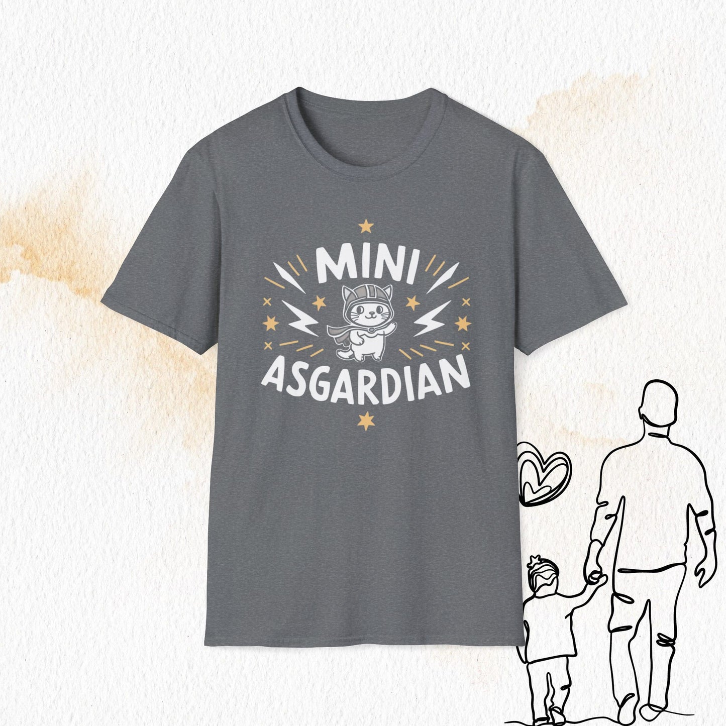 Mini Asgardian Cotton Crew Neck Men Tshirt