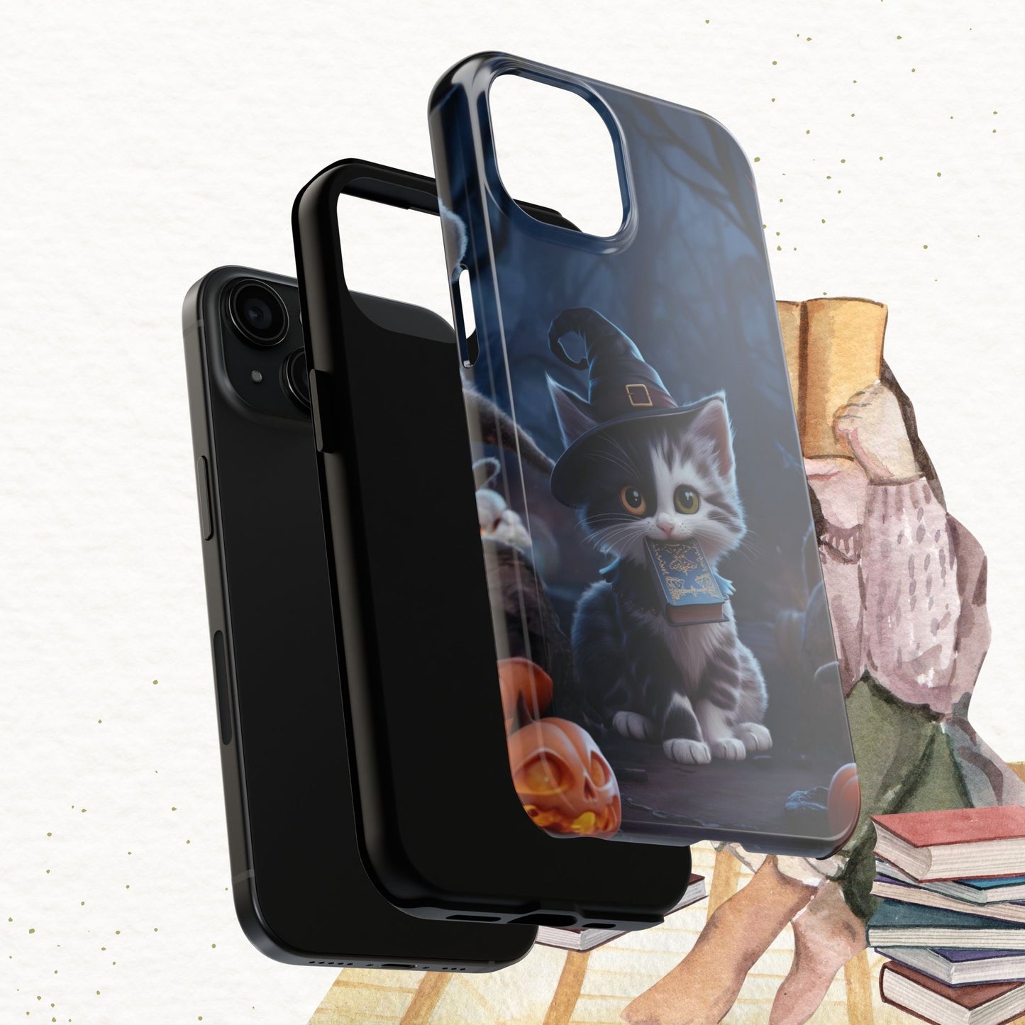 Chrono Catnap Wireless Charging Support Tough Case