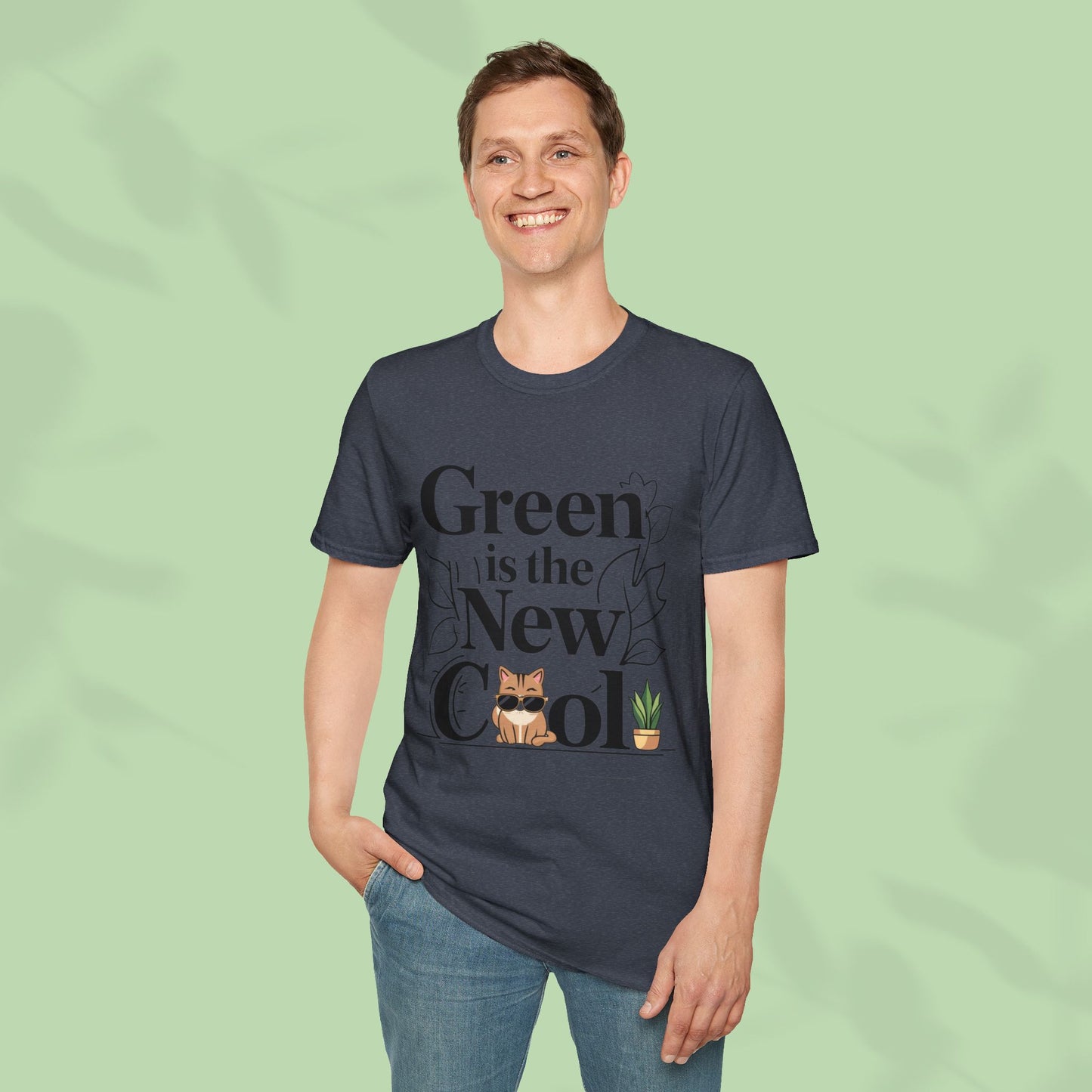 Green Is The New Cool Cotton T-Shirt