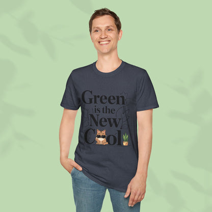 Green Is The New Cool Cotton T-Shirt