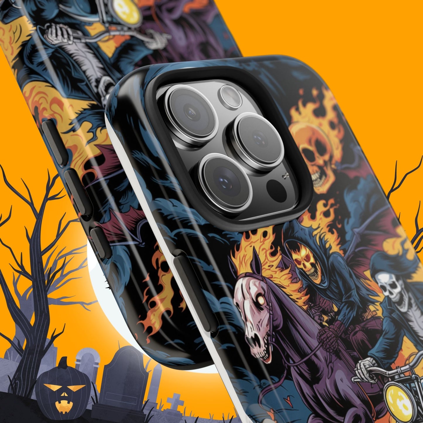 Ghost Riders Wireless Charging Support Tough Case