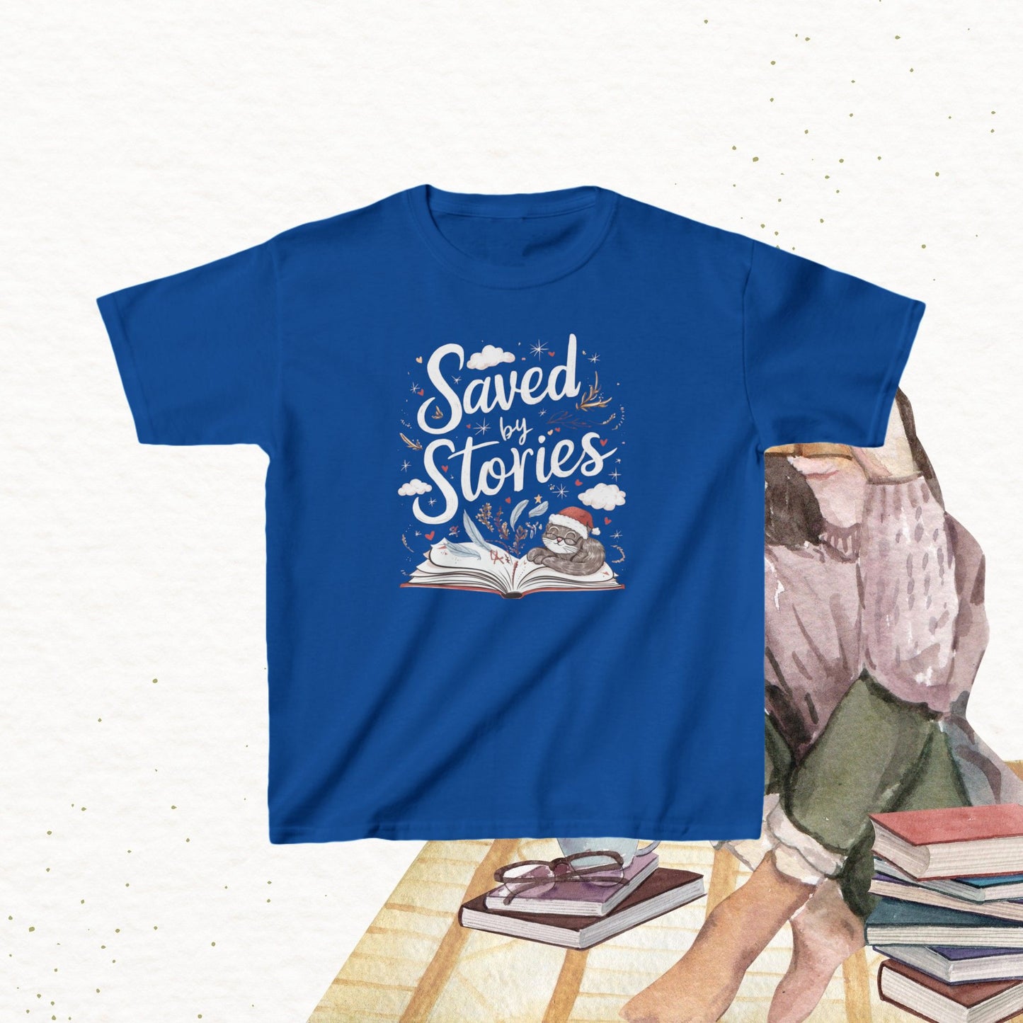 Cuddly Reader kid Cotton Tshirt
