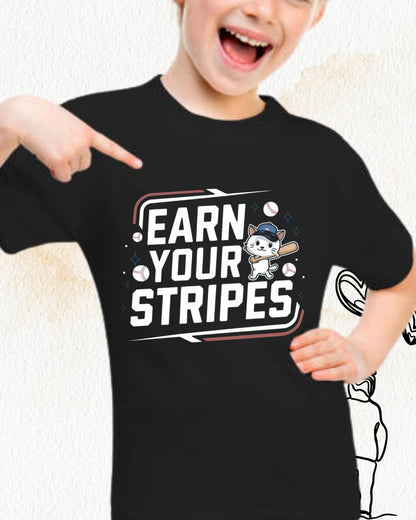 Earn Your Stripes Toddler Cotton T-Shirt