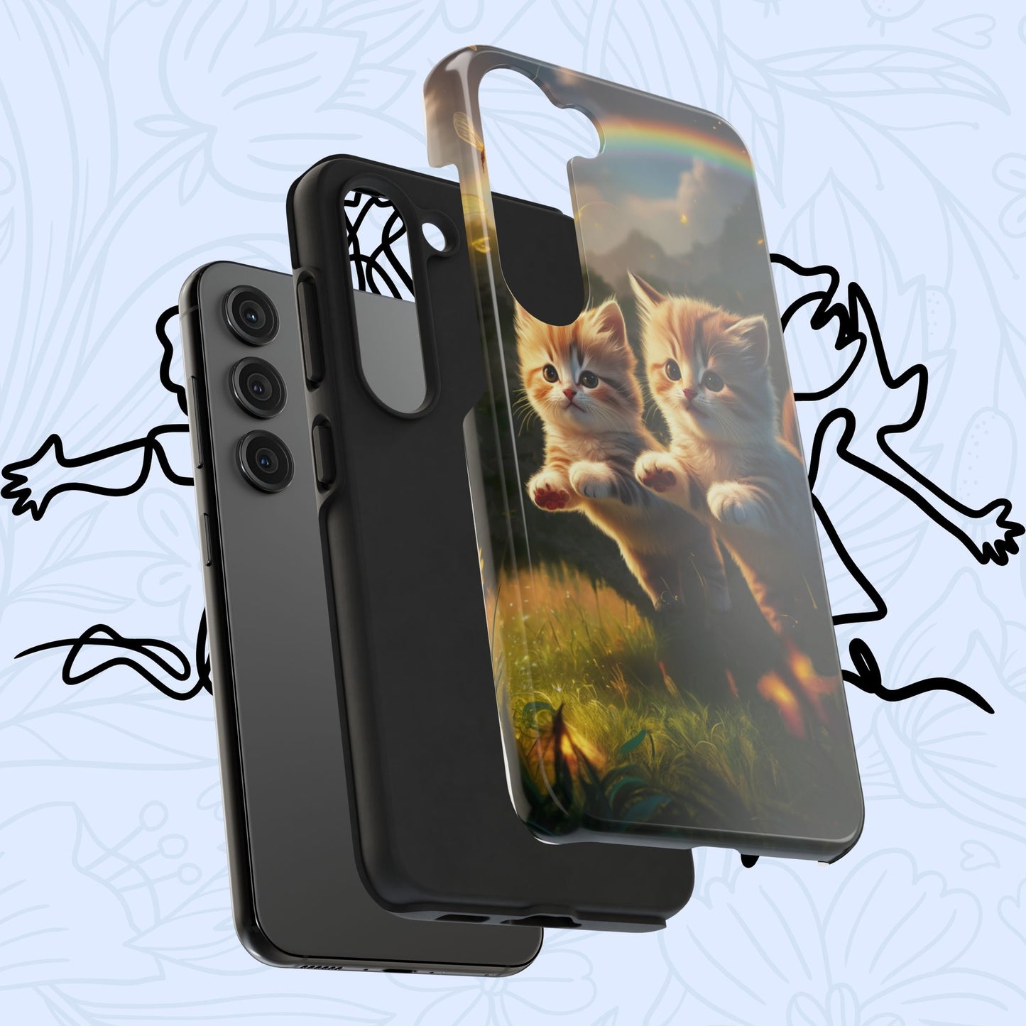 Bestie Buddies Wireless Charging Support Tough Case