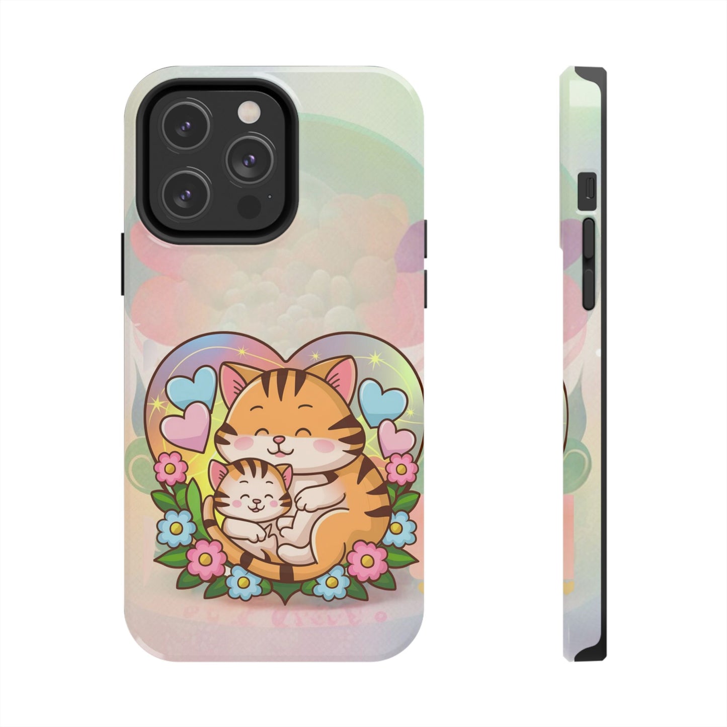 Kitten Cuddle Wireless Charging Support Tough Case