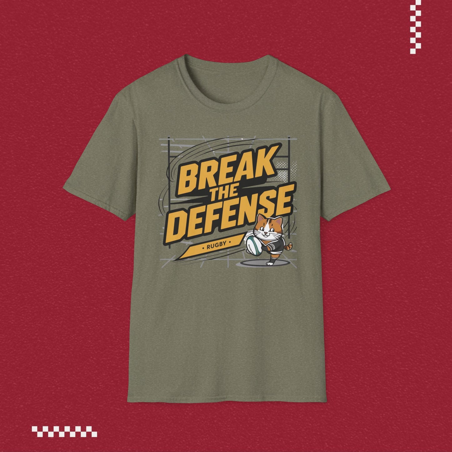 Break The Defence Crew Neck Cotton Men Tshirt