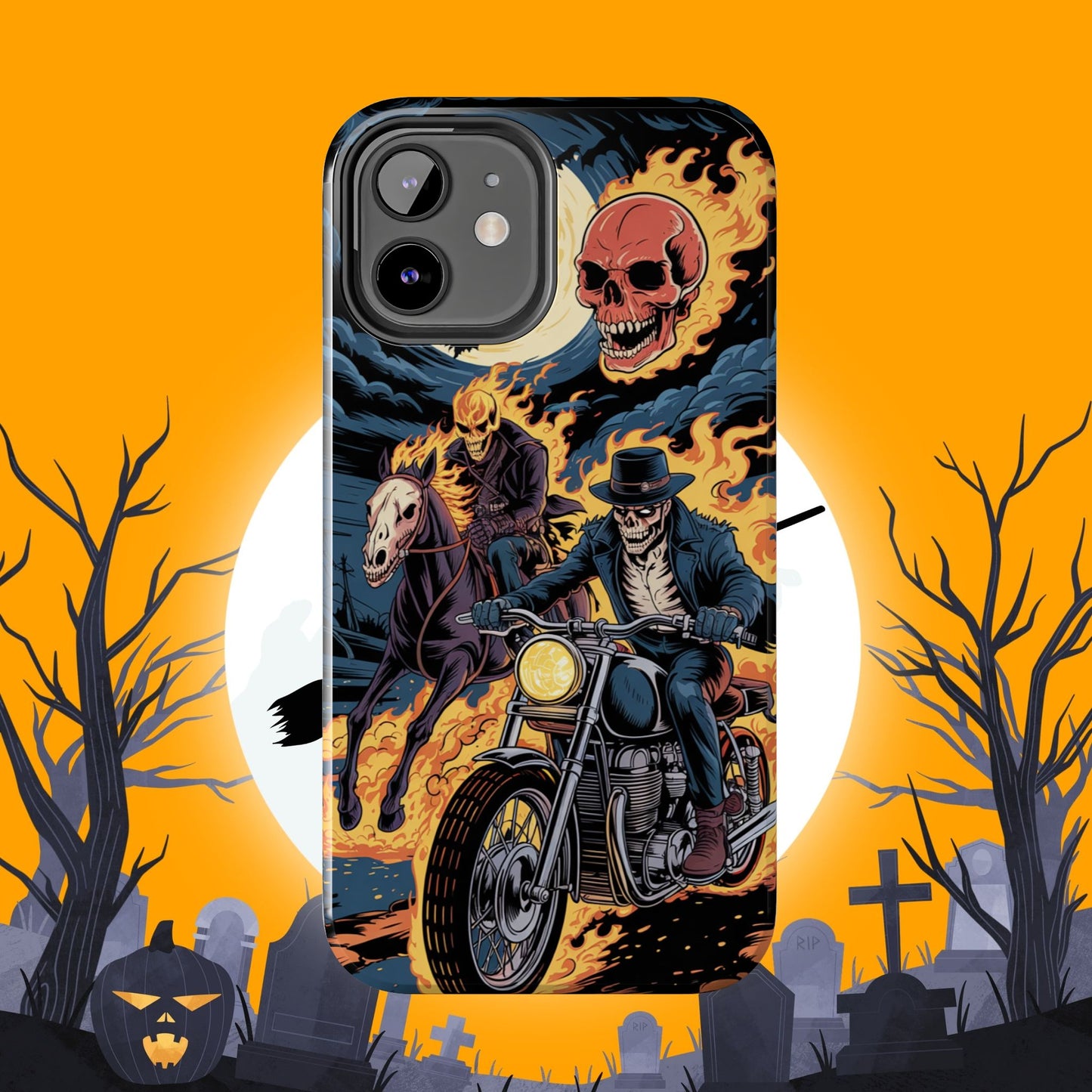 Ghost Rider Wireless Charging Support Tough Case