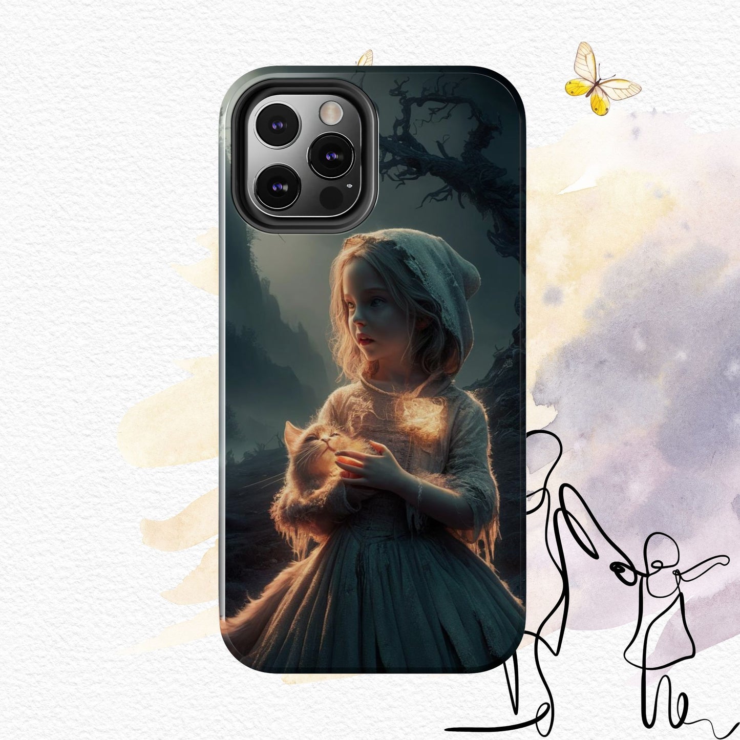 Glitter Guardian Wireless Charging Support Tough Case