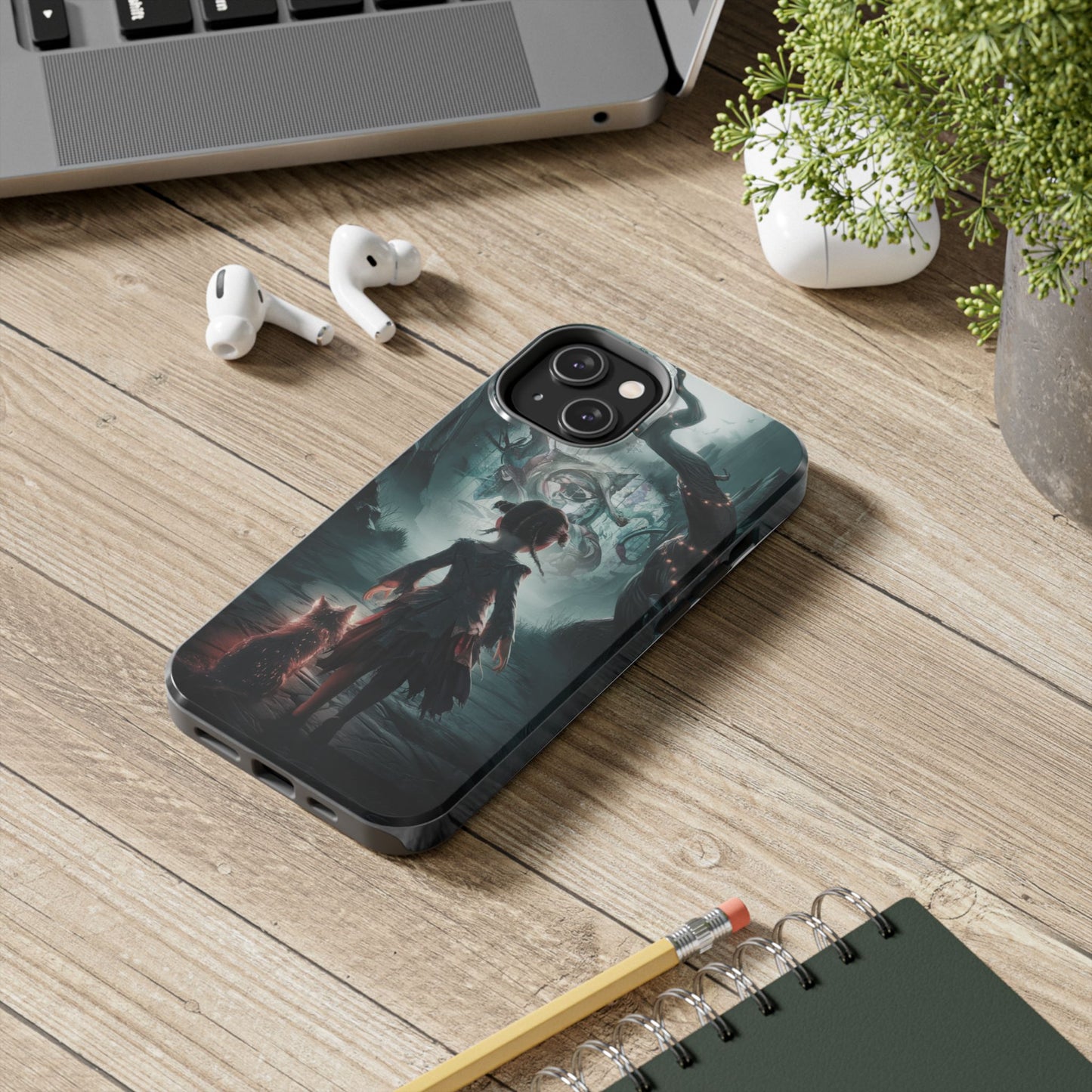 Feline Festivities Wireless Charging Support Tough Case.
