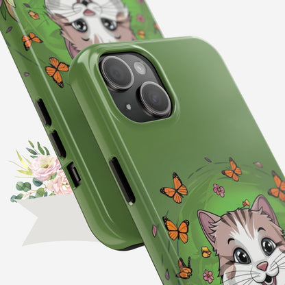 Green Mewsic Wireless Charging Support Tough Case