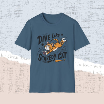 Dive Like Scaredy Cat Cotton Men Tee