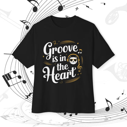 Not Groove In The Heart Unisex Music Oversized Boxy Tee
