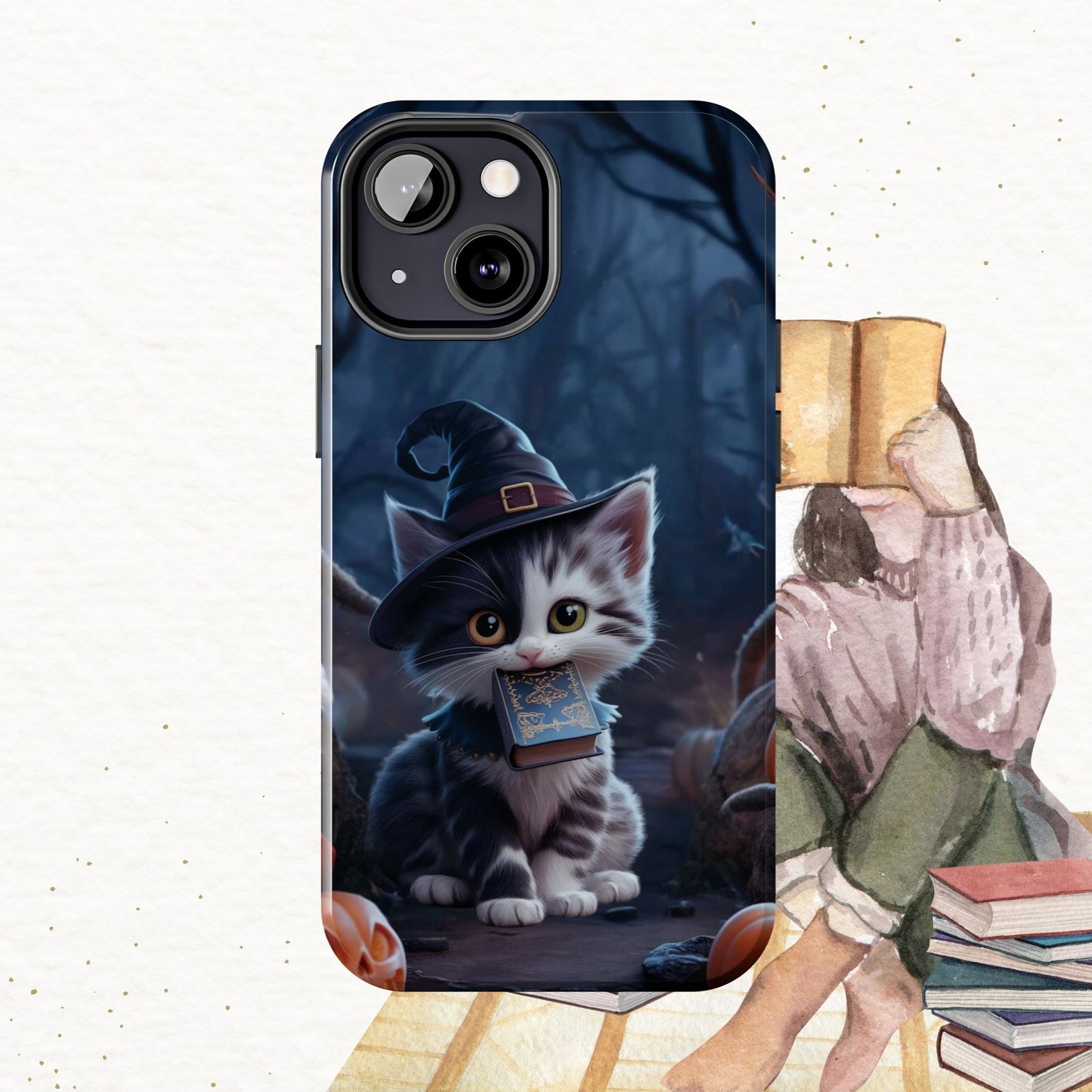 Chrono Catnap Wireless Charging Support Tough Case