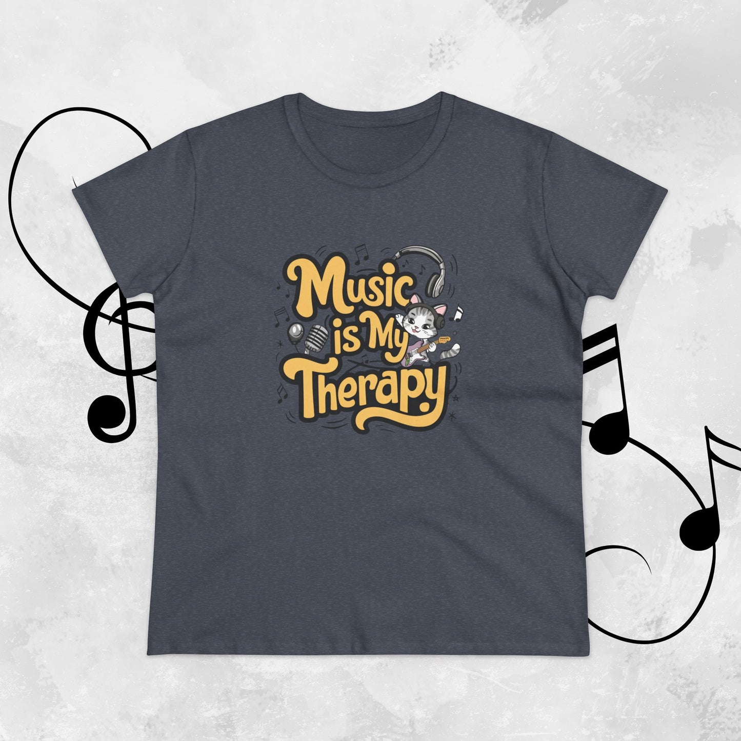 Music Is My Therapy Women Tshirts