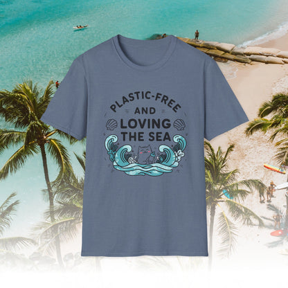 Plastic Free Ocean Cotton T-Shirt