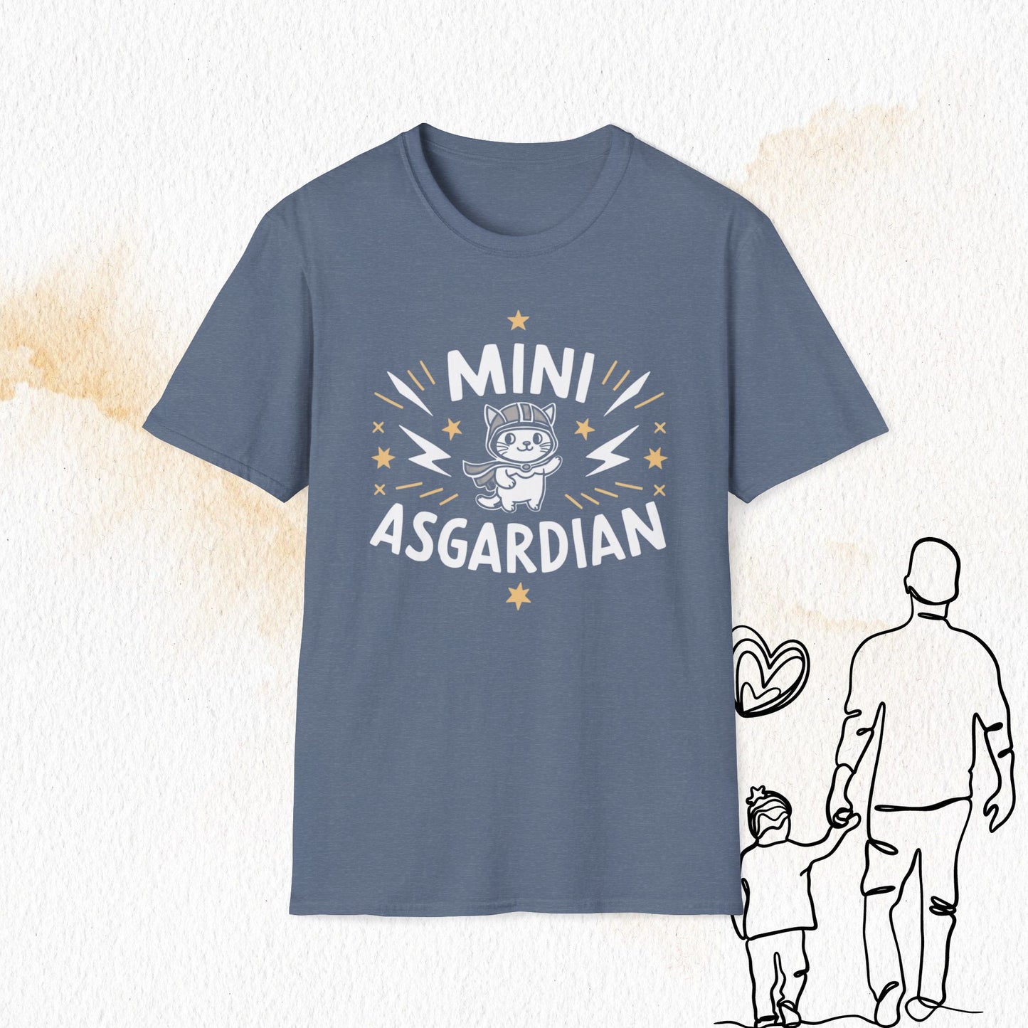 Mini Asgardian Cotton Crew Neck Men Tshirt