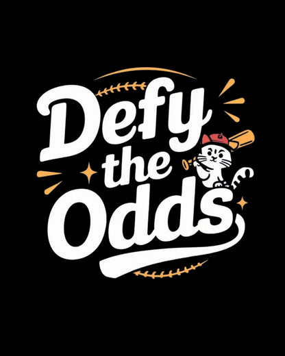 Defy The Odds Baseball Crew Neck Tee