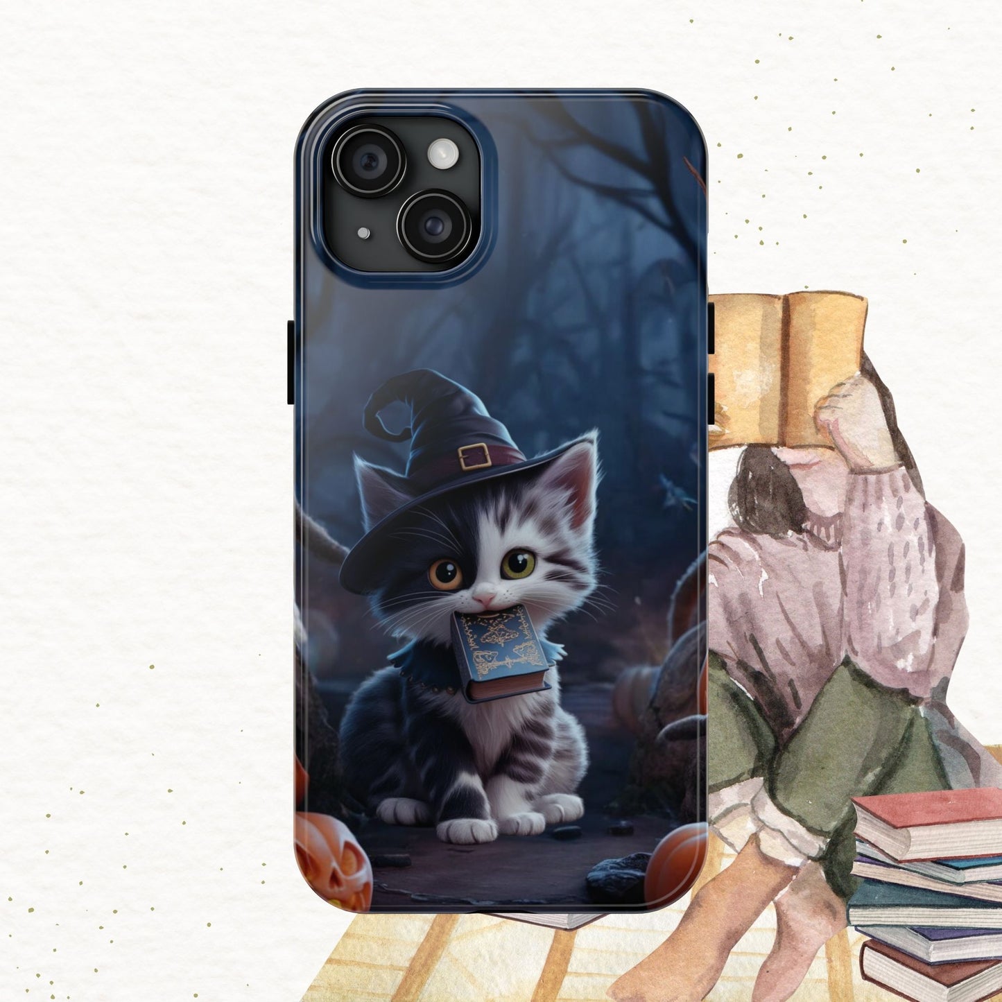 Chrono Catnap Wireless Charging Support Tough Case