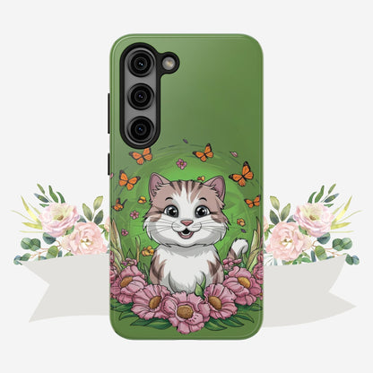Green Mewsic Wireless Charging Support Tough Case