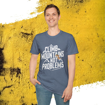Climb Mountain Cotton Men T-Shirt