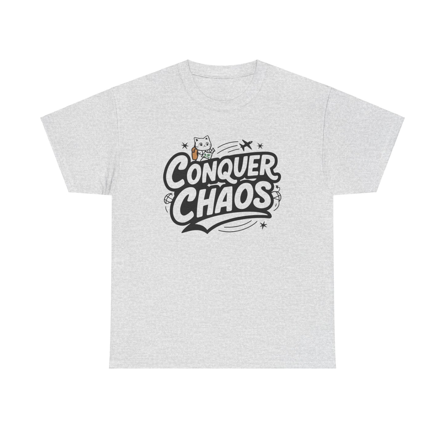 Conquer Choas Travel Vacations Cotton T-Shirt