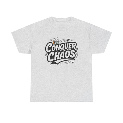 Conquer Choas Travel Vacations Cotton T-Shirt